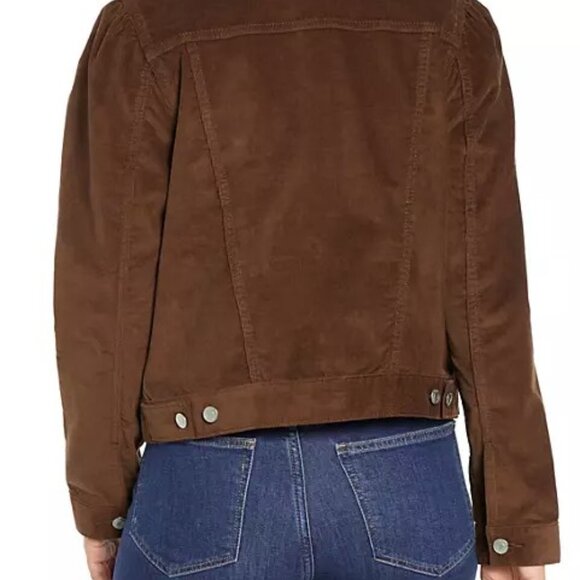 Brand New GAP Ladies Brown Corduroy Jean Jacket - Versatile Wardrobe Staple. - Picture 3 of 5